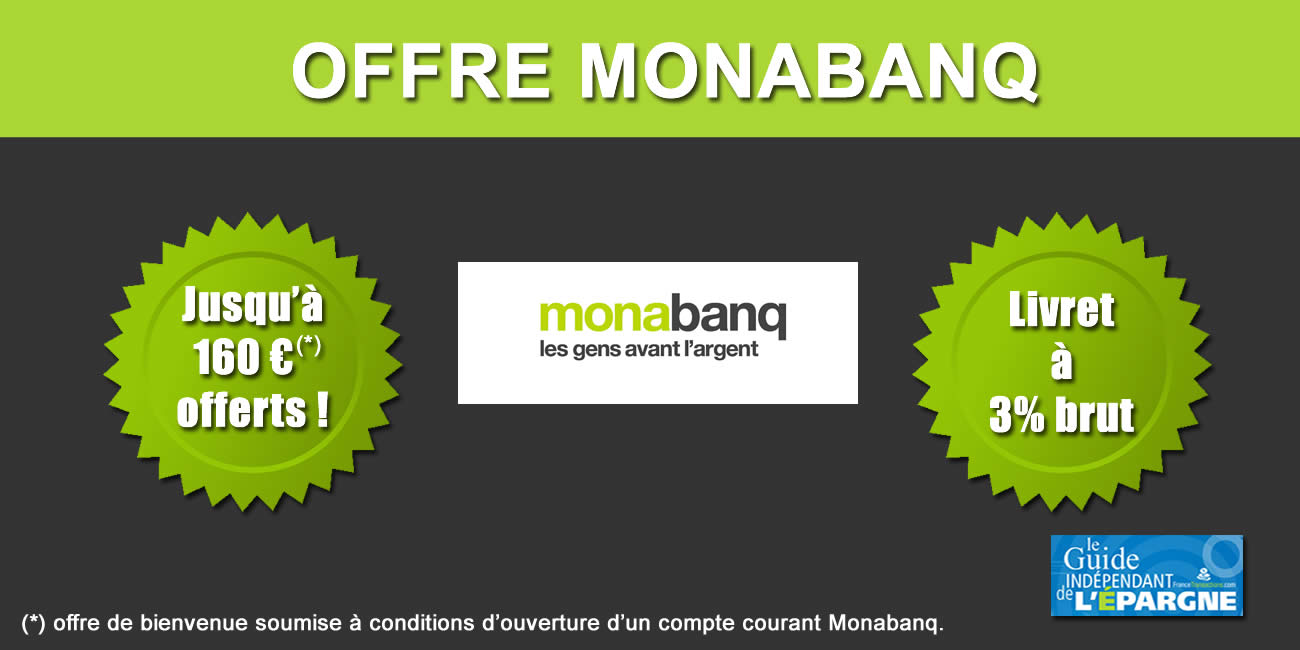 Monabanq jusqu à 160 euros offerts 2e carte bancaire gratuite sur