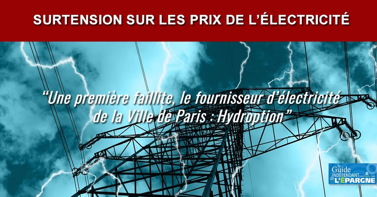 Envolée des prix de l électricité une première faillite d un