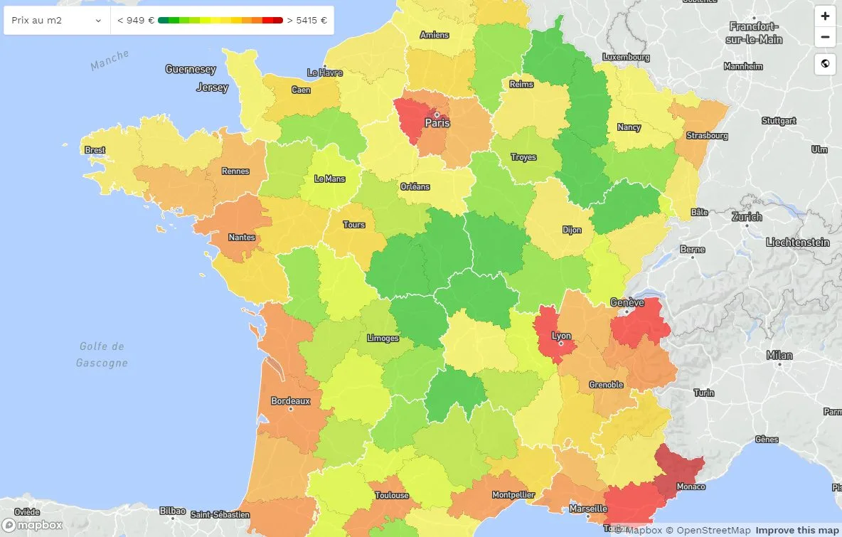 Prix de l’immobilier en France