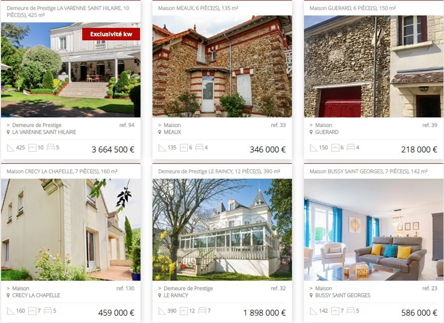 Biens immobiliers en vente dans le secteur Est Parisien