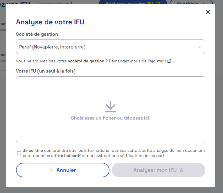 Téléchargement des IFU