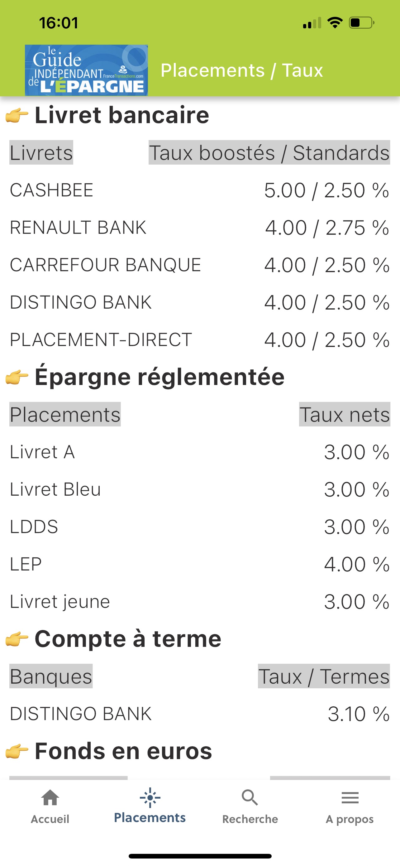 App Mes Plans Épargne