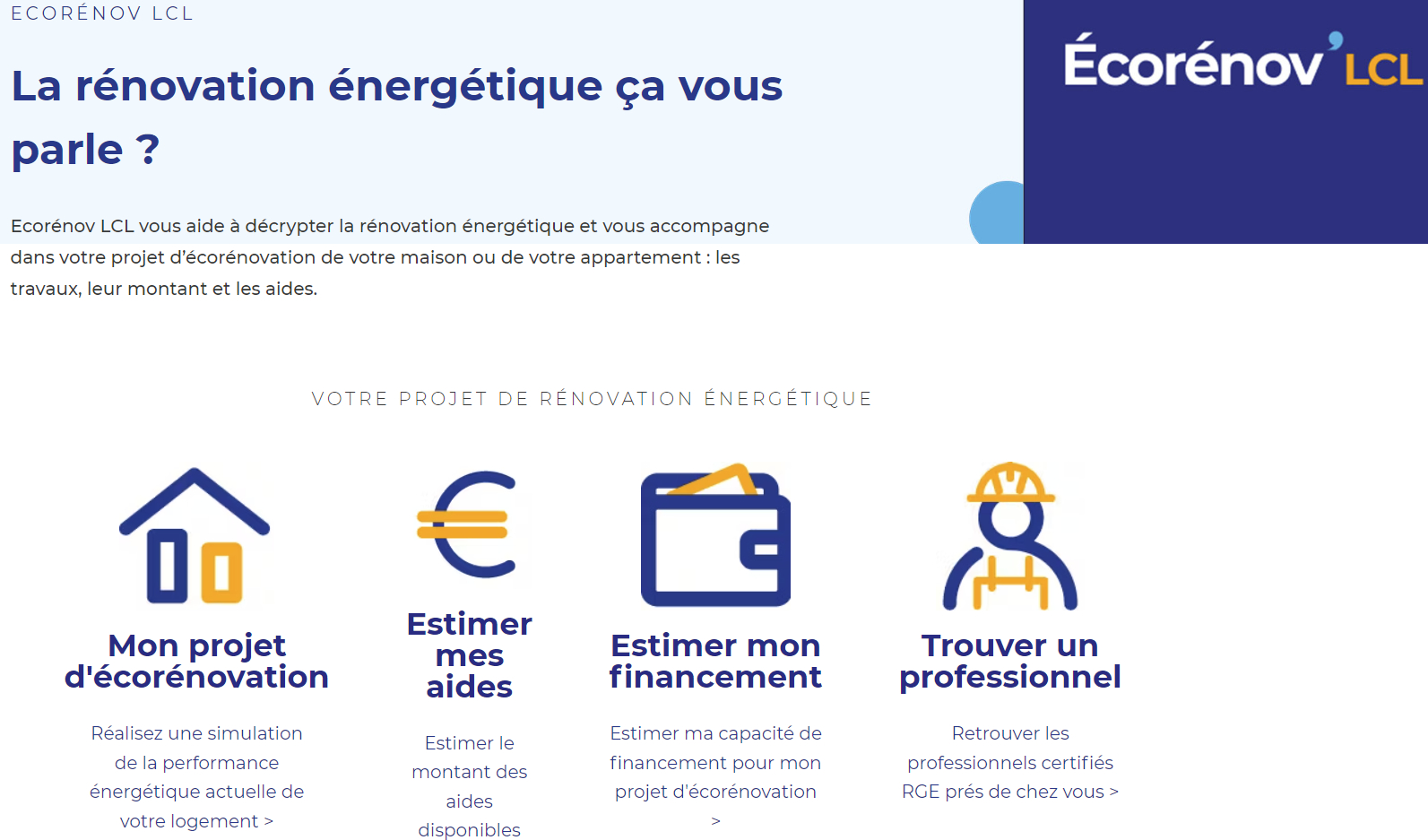 Lancement de la plateforme Ecorénov’LCL