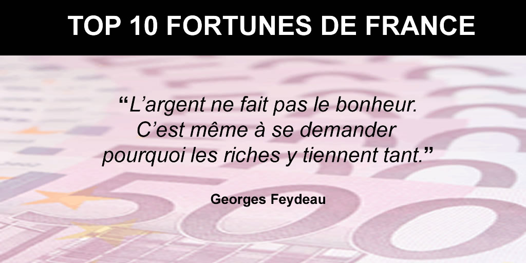 La fortune des 500 personnes les plus riches de France dépasse un nouveau record insensé, en hausse de +17 % en un an La fortune des 500 personnes les plus riches de France dépasse un nouveau record insensé, en hausse de +17 % en un an