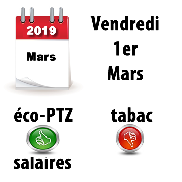 1er mars 2019 : ce qui change pour votre argent ce vendredi 1er mars 2019 : ce qui change pour votre argent ce vendredi