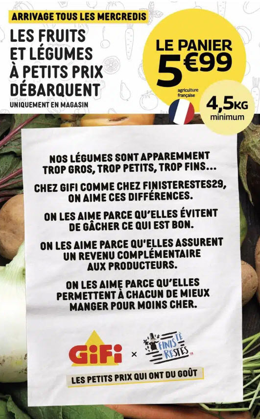 Paniers AntiGaspis de Fruits et légumes à 5.99€ chez GIFI, tous les mercredis ! Paniers AntiGaspis de Fruits et légumes à 5.99€ chez GIFI, tous les mercredis !