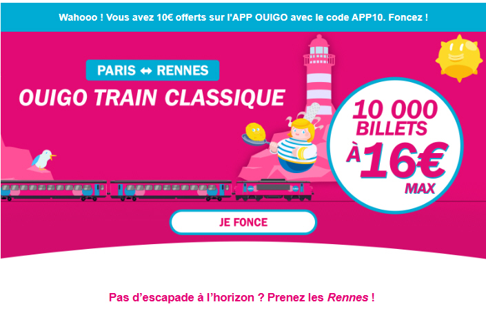 OUIGO : à ce prix-là, 16€, les rennes du père Noël se retrouvent à Rennes ! OUIGO : à ce prix-là, 16€, les rennes du père Noël se retrouvent à Rennes !