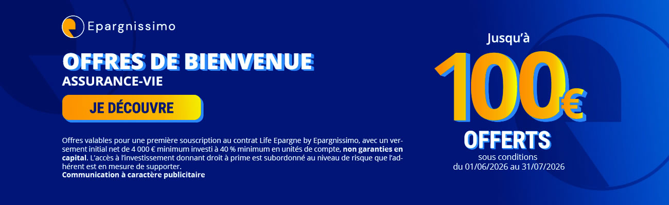 100 euros offerts pour votre souscription au contrat Life Epargne