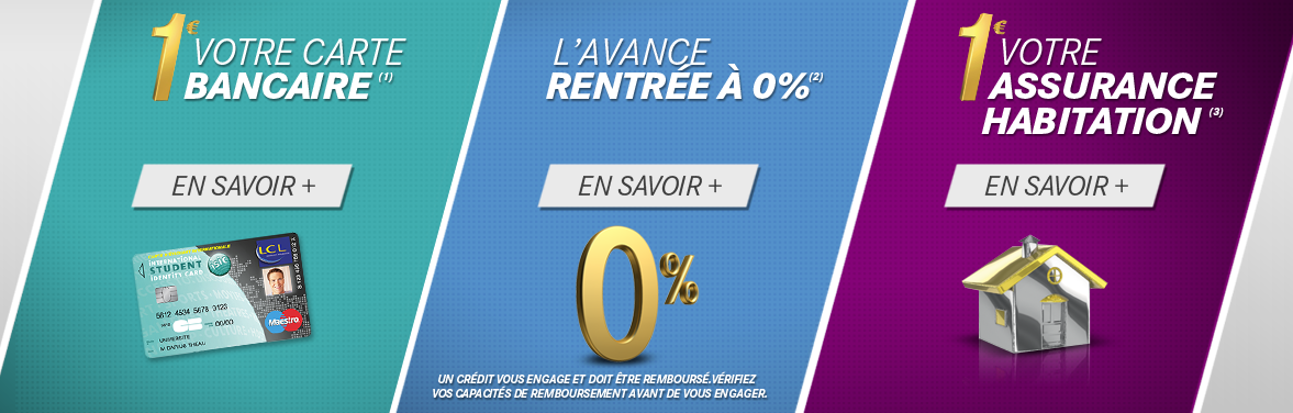 Offre bancaires pour les étudiants : prêt à 0%, CB remisée, assurance à 1€, les offres du LCL valent-elles le détour ? Offre bancaires pour les étudiants : prêt à 0%, CB remisée, assurance à 1€, les offres du LCL valent-elles le détour ?