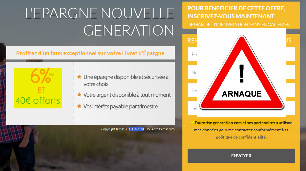 Livret épargne à 6% + 40€ offerts : mais qui va encore tomber dans le panneau ? ARNAQUE Livret épargne à 6% + 40€ offerts : mais qui va encore tomber dans le panneau ? ARNAQUE
