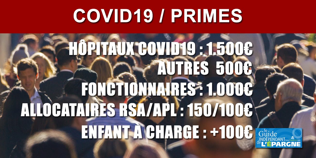 COVID19 : Primes pour le personnel des hôpitaux (1500€), Ephad, fonctionnaires (1000€), Français les plus modestes COVID19 : Primes pour le personnel des hôpitaux (1500€), Ephad, fonctionnaires (1000€), Français les plus modestes