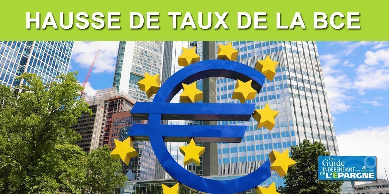 Augmentation historique des taux directeurs de la BCE de +0.75%, la lutte contre l'inflation s'intensifie, la croissance économique en berne Augmentation historique des taux directeurs de la BCE de +0.75%, la lutte contre l'inflation s'intensifie, la croissance économique en berne