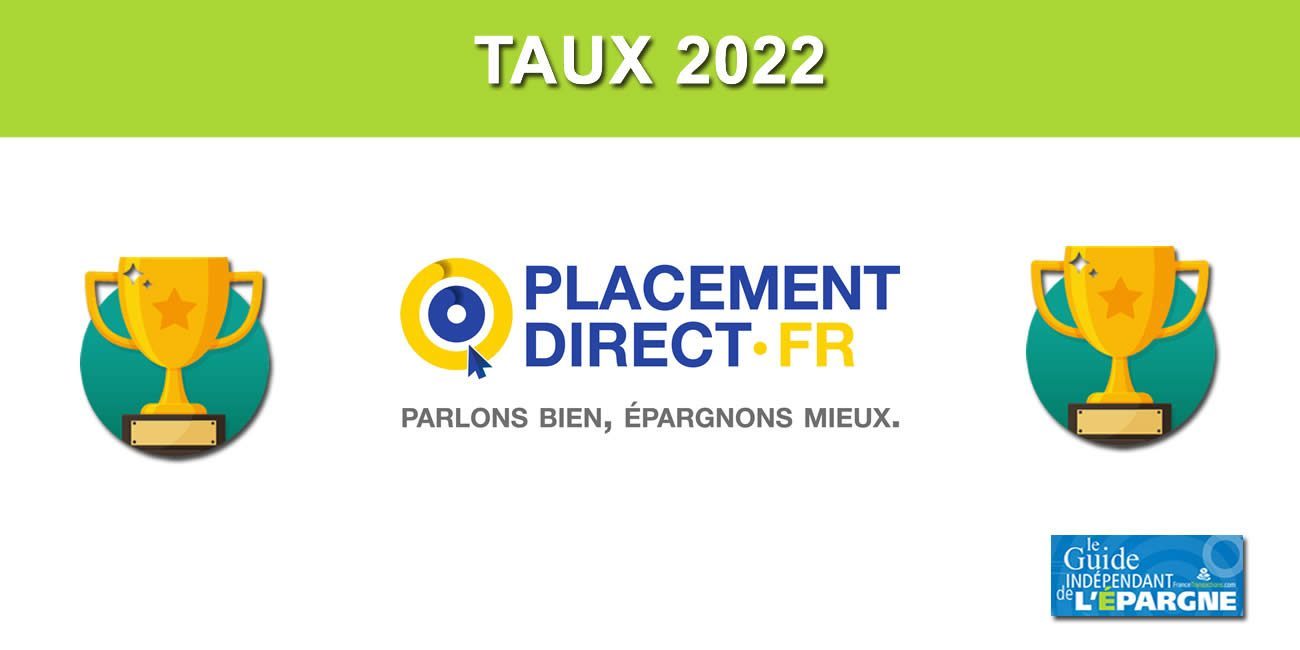 Taux 2022 : le contrat d'assurance-vie Placement-direct Vie parmi les meilleurs taux du marché, avec 3.25% (bonus de rendement) Taux 2022 : le contrat d'assurance-vie Placement-direct Vie parmi les meilleurs taux du marché, avec 3.25% (bonus de rendement)
