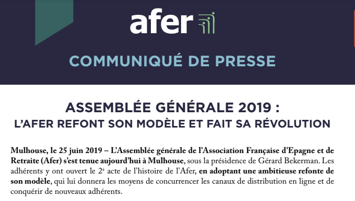 L'AFER change son modèle afin de tenter de concurrencer les contrats commercialisés via Internet L'AFER change son modèle afin de tenter de concurrencer les contrats commercialisés via Internet