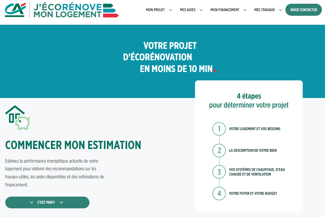 Immobilier / rénovation énergétique, le Crédit Agricole propose une boite à outils : J'écorénove mon logement