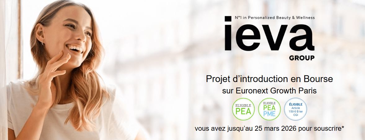 IPO de IEVA GROUP (ALIEV) – FR0014015ND9, prix de l'action, montants, dates IPO de IEVA GROUP (ALIEV) – FR0014015ND9, prix de l'action, montants, dates