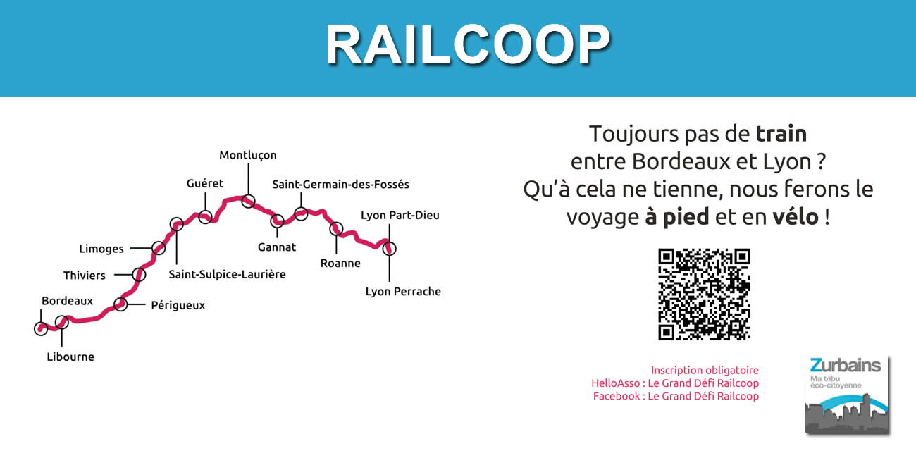 RailCoop : la ligne de train Bordeaux-Lyon pas opérationnelle ? Ils font les 600 km en vélo et à pied !