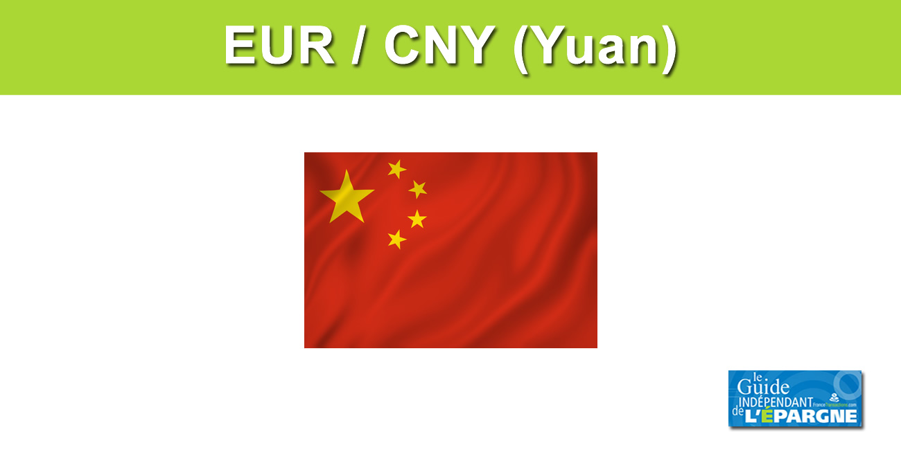 Taux de change Euro / Yuan chinois (CNY) en Septembre 2024