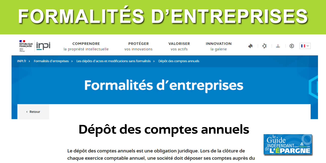 Formalités d'entreprises, dépôts de comptes, etc. : tout devra désormais se faire via la plateforme INPI, bon courage !