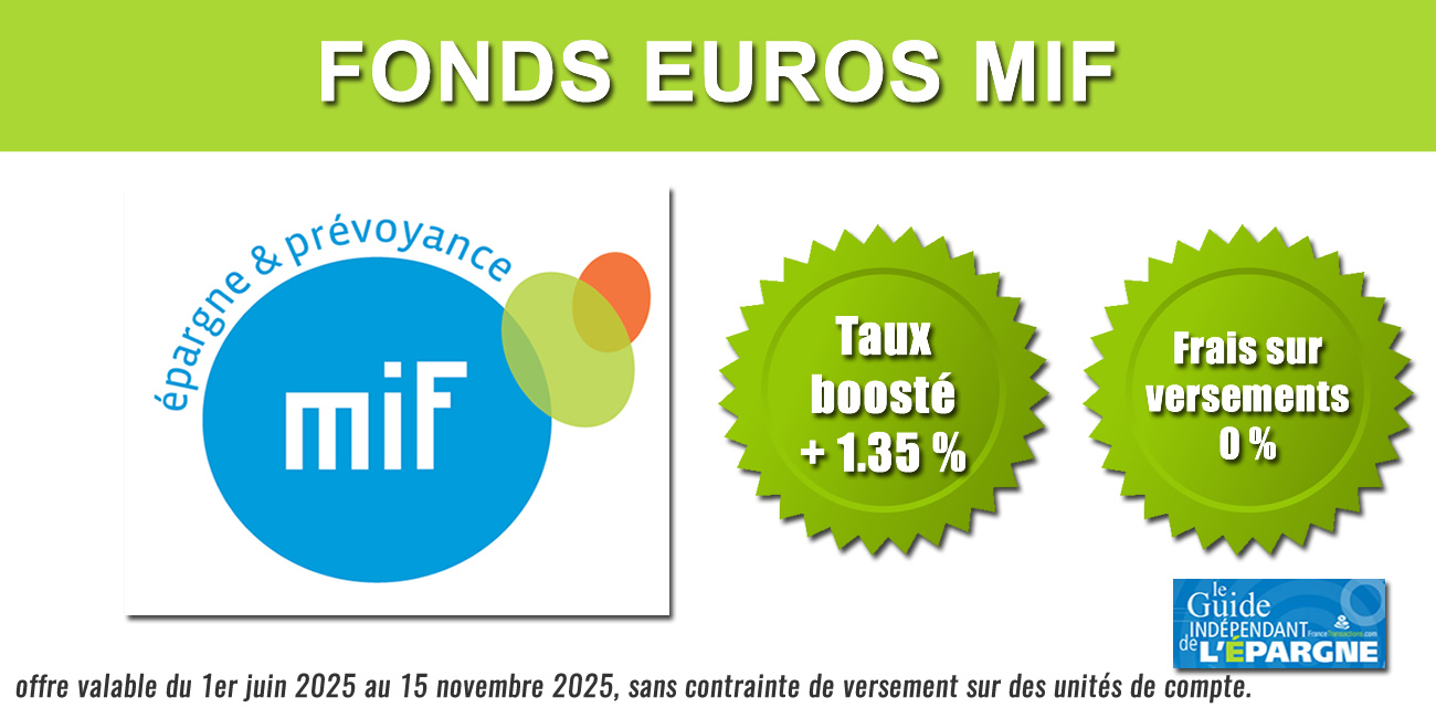 Assurance Vie MIF : bonus de rendement 2025, taux boosté de +1.35 % Assurance Vie MIF : bonus de rendement 2025, taux boosté de +1.35 %