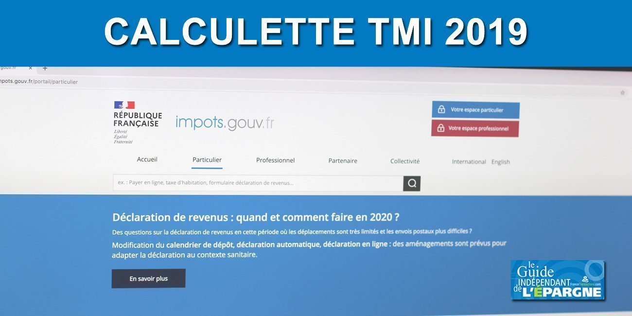 Calculette TMI 2019 (Taux Marginal d'Imposition)