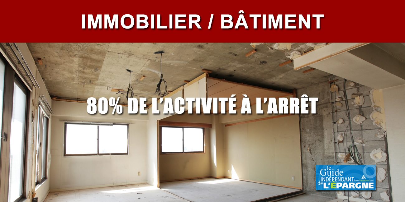 Récession COVID : Effondrement de l'activité dans l'artisanat du bâtiment (80% à l'arrêt)