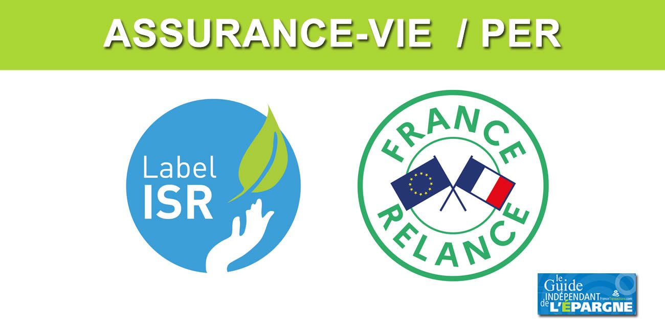 Assurance-Vie / PER : la finance durable, en forte progression, fonds ISR +20%, tout comme les fonds France Relance (+16% en 2021)