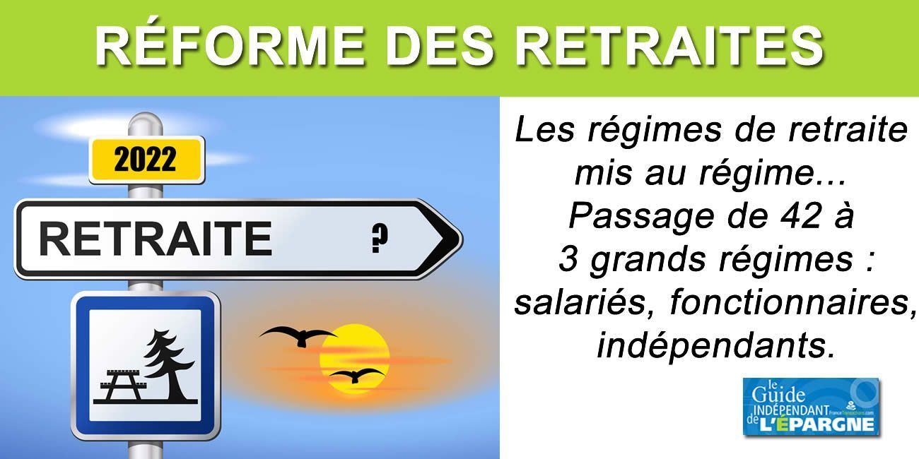 Réforme des retraites Macron, passer de 42 régimes à 3 seulement : salariés, fonctionnaires et indépendants