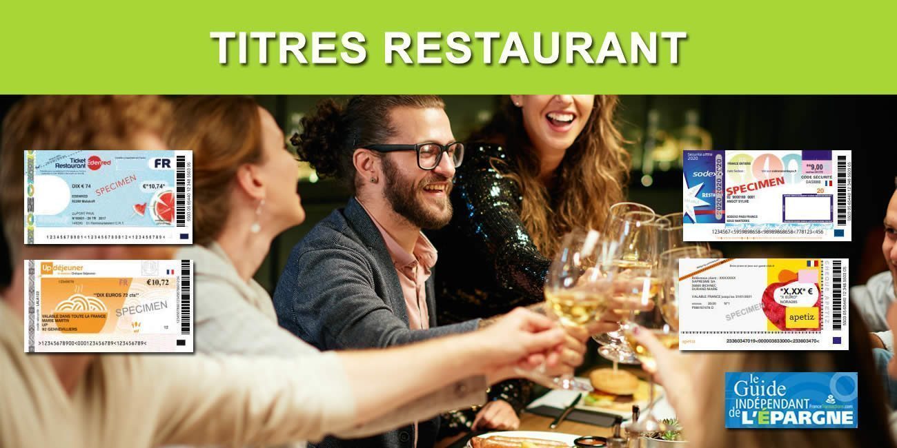 Tickets Restos (Ticket Restaurant, UpDéjeuner, Pass Restaurant, Apetiz...) : hausse à 11,84 euros, plafond de dépenses à 25 euros dès le 1er octobre 2022 ?