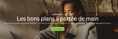 Fortuneo a lancé son nouveau programme gratuit de remises exclusives, Cashback+ Fortuneo a lancé son nouveau programme gratuit de remises exclusives, Cashback+