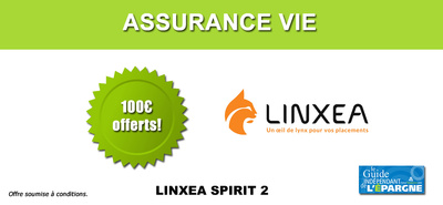 Assurance-Vie Linxea Spirit 2 souscrite au nom d'un enfant mineur : 100 euros offerts, à saisir avant le 31 octobre 2026 Assurance-Vie Linxea Spirit 2 souscrite au nom d'un enfant mineur : 100 euros offerts, à saisir avant le 31 octobre 2026