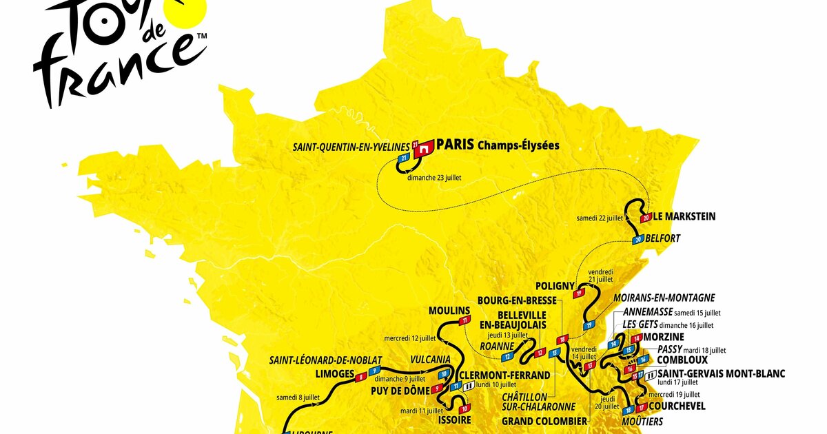 TDF25 Le Tour de France 2025 partira de nouveau de France, à Lille